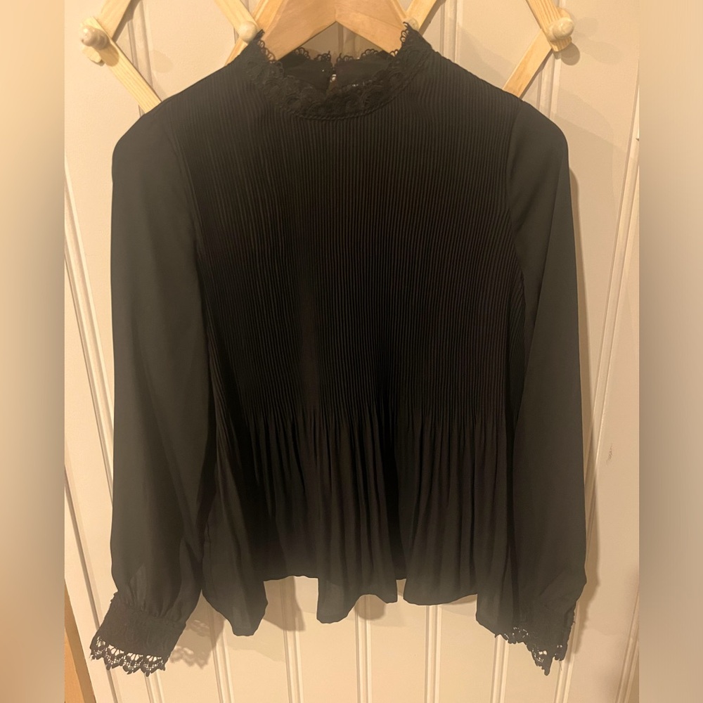 Vero moda pleated high neck blouse